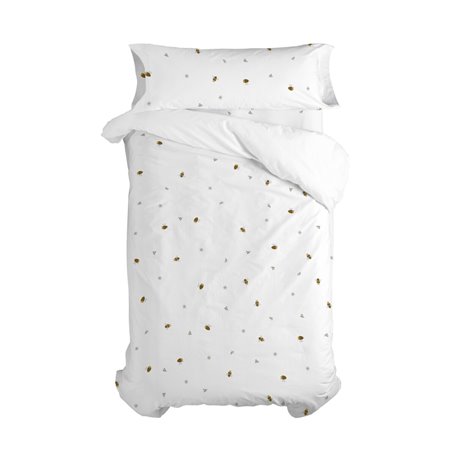 Parure de couette HappyFriday Mini Honey Multicouleur Lit 1 persone 2 Pièces