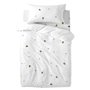 Parure de couette HappyFriday Mini Honey Multicouleur Lit de bébé 2 Pièces