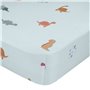 Drap housse HappyFriday Mini dinosaur Multicouleur 105 x 200 x 32 cm