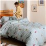 Parure de couette HappyFriday Mini dinosaur Multicouleur Lit 1 persone 2 Pièces