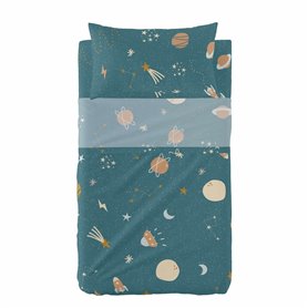 Jeu de draps HappyFriday HF Mini Universe Multicouleur Lit 1 persone 2 Pièces