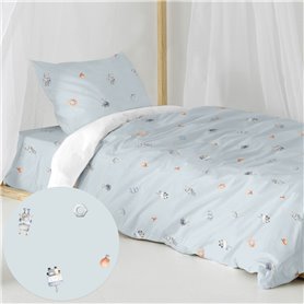 Parure de couette HappyFriday Mini Nut Multicouleur Lit 1 persone 2 Pièces