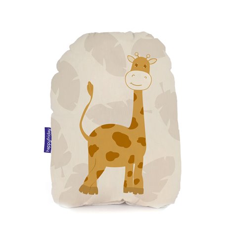 Coussin HappyFriday HF Mini Multicouleur animaux Girafe 40 x 30 cm