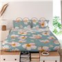 Drap HappyFriday Spring blossom Multicouleur 180 x 270 cm