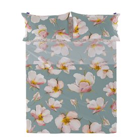 Drap HappyFriday Spring blossom Multicouleur 210 x 270 cm