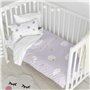 Parure de couette HappyFriday Moshi Moshi Moons Multicouleur Lit de bébé 2 Pièces