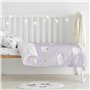 Parure de couette HappyFriday Moshi Moshi Moons Multicouleur Lit de bébé 2 Pièces