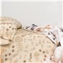 Drap housse HappyFriday Mr Fox Cats Multicouleur 90 x 200 x 32 cm