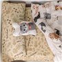 Drap housse HappyFriday Mr Fox Cats Multicouleur 90 x 200 x 32 cm