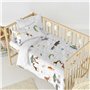 Parure de couette HappyFriday Mini savanna Multicouleur Lit de bébé 2 Pièces