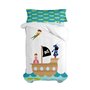 Parure de couette HappyFriday Mr Fox Flying boy Multicouleur Lit 1 persone 2 Pièces