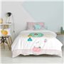 Parure de couette HappyFriday Mr Fox Pumpkin Multicouleur Lit 1 persone 2 Pièces