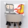 Housse de coussin HappyFriday Mr Fox Knight Multicouleur 50 x 30 cm