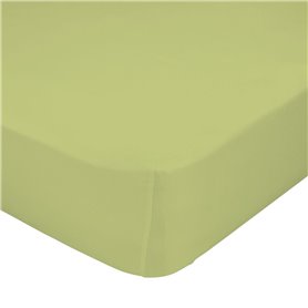 Drap housse HappyFriday BASIC KIDS Vert 60 x 120 x 14 cm