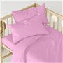 Drap housse HappyFriday BASIC KIDS Rose 60 x 120 x 14 cm