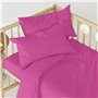 Drap housse HappyFriday BASIC KIDS Fuchsia 60 x 120 x 14 cm