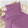 Drap housse HappyFriday BASIC KIDS Lila 60 x 120 x 14 cm