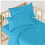 Drap housse HappyFriday BASIC KIDS Turquoise 60 x 120 x 14 cm