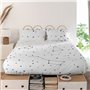 Drap HappyFriday Blanc Constellation Multicouleur 160 x 270 cm (Etoiles)