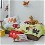 Parure de couette HappyFriday Mr Fox Piggys  Multicouleur Lit 1 persone 2 Pièces