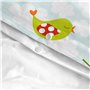 Parure de couette HappyFriday Mr Fox Little birds Multicouleur Lit 1 persone 2 Pièces