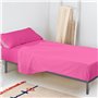 Drap housse HappyFriday BASIC KIDS Fuchsia 105 x 200 x 32 cm