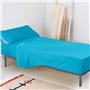 Drap housse HappyFriday BASIC KIDS Turquoise 105 x 200 x 32 cm