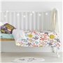 Parure de couette HappyFriday Moshi Moshi Woodland Multicouleur Lit de bébé 2 Pièces