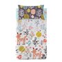 Jeu de draps HappyFriday Moshi Moshi Woodland Multicouleur Lit de bébé 2 Pièces