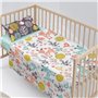 Jeu de draps HappyFriday Moshi Moshi Woodland Multicouleur Lit de bébé 2 Pièces