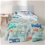 Parure de couette HappyFriday Moshi Moshi Holidays Multicouleur Lit 1 persone 2 Pièces