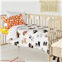 Parure de couette HappyFriday Mr Fox Dogs Multicouleur Lit de bébé 2 Pièces