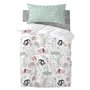 Parure de couette HappyFriday Moshi Moshi Best Buddies Multicouleur Lit de bébé 2 Pièces