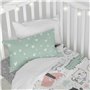 Parure de couette HappyFriday Moshi Moshi Best Buddies Multicouleur Lit de bébé 2 Pièces