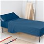 Drap housse HappyFriday BASIC KIDS Blue marine 105 x 200 x 32 cm