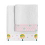 Ensemble de serviettes de toilette HappyFriday Mr Fox Pumpkin Multicouleur 2 Pièces
