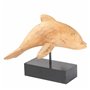 Figurine Décorative Alexandra House Living Naturel Métal Bois de manguier Dauphin 17 x 27 x 35 cm