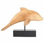 Figurine Décorative Alexandra House Living Naturel Métal Bois de manguier Dauphin 17 x 27 x 35 cm