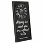 Horloge Murale Alexandra House Living Noir verre Fer Bois MDF 76 x 3 x 36 cm