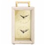 Horloge de table Alexandra House Living Laiton verre Fer Bois de manguier 9 x 30 x 15 cm