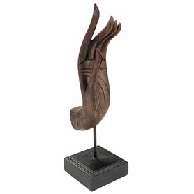 Figurine Décorative Alexandra House Living Marron Noir Métal Polyrésine Main 12 x 43 x 17 cm