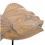 Figurine Décorative Alexandra House Living Gris Brun foncé Bois Fer Poisson 31 x 24 x 30 cm