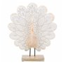 Figurine Décorative Alexandra House Living Naturel verre Bois MDF Paon 53 x 12 x 46 cm