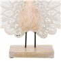 Figurine Décorative Alexandra House Living Naturel verre Bois MDF Paon 53 x 12 x 46 cm