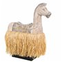 Figurine Décorative Alexandra House Living Bois Algues marines Cheval 58 x 17 x 44 cm