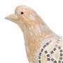 Figurine Décorative Alexandra House Living Blanc Naturel Bois verre Oiseau 26 x 12 x 30 cm