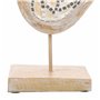 Figurine Décorative Alexandra House Living Blanc Naturel Bois verre Oiseau 26 x 12 x 30 cm