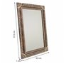 Miroir mural Alexandra House Living verre Bois MDF 1 x 57 x 42 cm