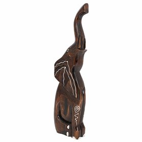 Figurine Décorative Alexandra House Living Marron Clair Bois Eléphant 6 x 50 x 14 cm