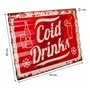 Plaque Murale Alexandra House Living Cold Drink Fer 59 x 1 x 40 cm